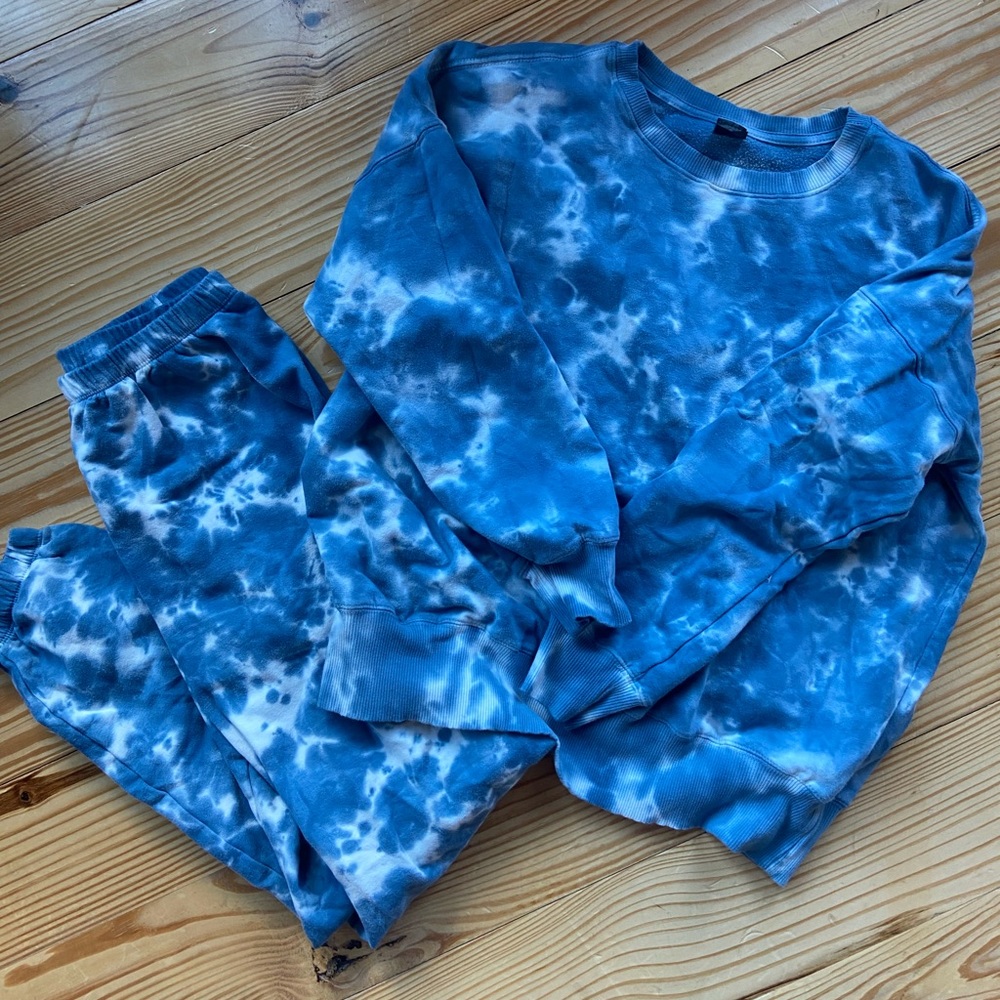 Tie dyed matching sweats